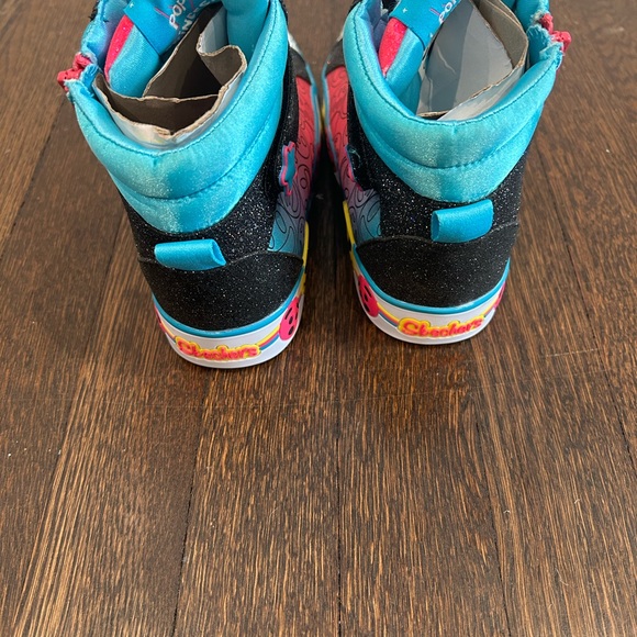 NWT Skechers Pop Princess Emoji Light Up Sneakers Kids Size 3 - Picture 5 of 6